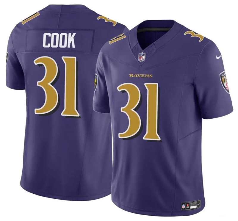 Youth Baltimore Ravens #31 Dalvin Cook Purple 2024 F.U.S.E. Color Rush Stitched Jersey Youth Baltimore Ravens #31 Dalvin Cook Purple 2024 F.U.S.E. Color Rush Stitched Jersey