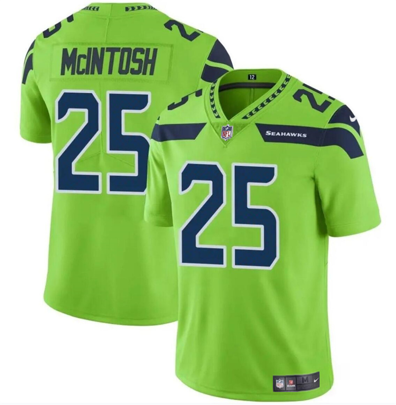 Youth Seattle Seahawks #25 Kenny McIntosh Green Vapor Limited Stitched Football Jersey Youth Seattle Seahawks #25 Kenny McIntosh Green Vapor Limited Stitched Football Jersey