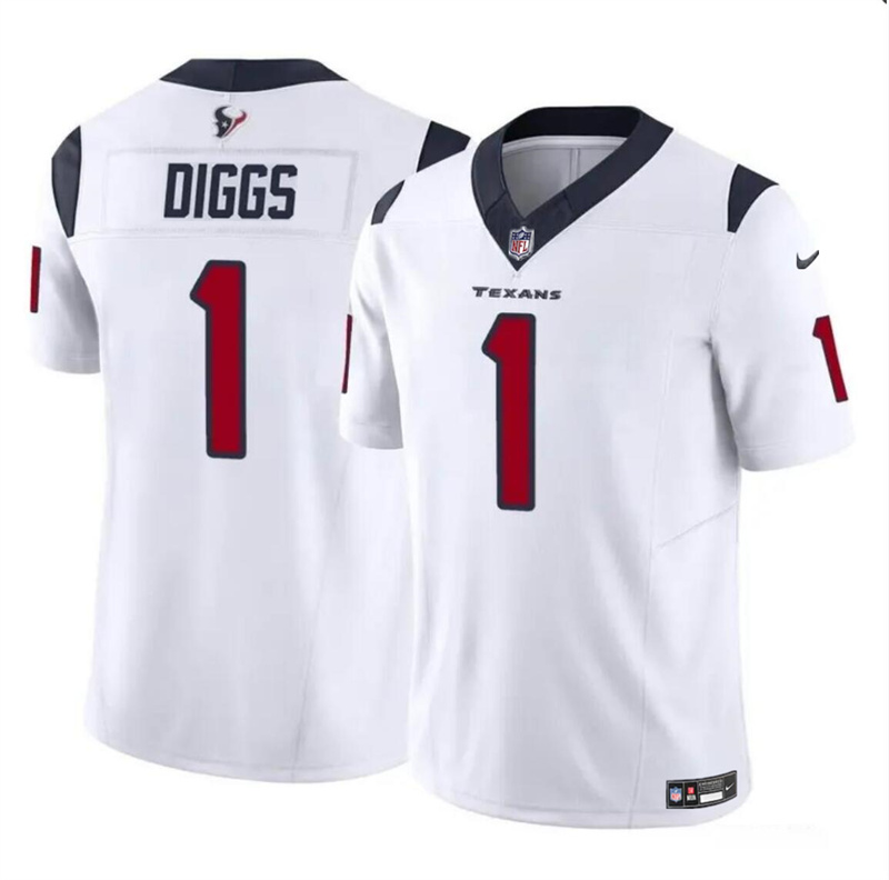 Youth Houston Texans #1 Stefon Diggs White 2024 F.U.S.E Vapor Untouchable Limited Stitched Football Jersey Youth Houston Texans #1 Stefon Diggs White 2024 F.U.S.E Vapor Untouchable Limited Stitched Football Jersey