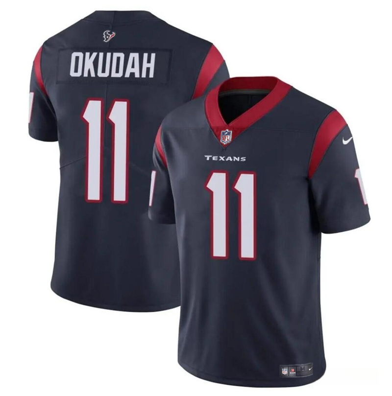 Youth Houston Texans #11 Jeff Okudah Navy Vapor Untouchable Limited Stitched Football Jersey Youth Houston Texans #11 Jeff Okudah Navy Vapor Untouchable Limited Stitched Football Jersey