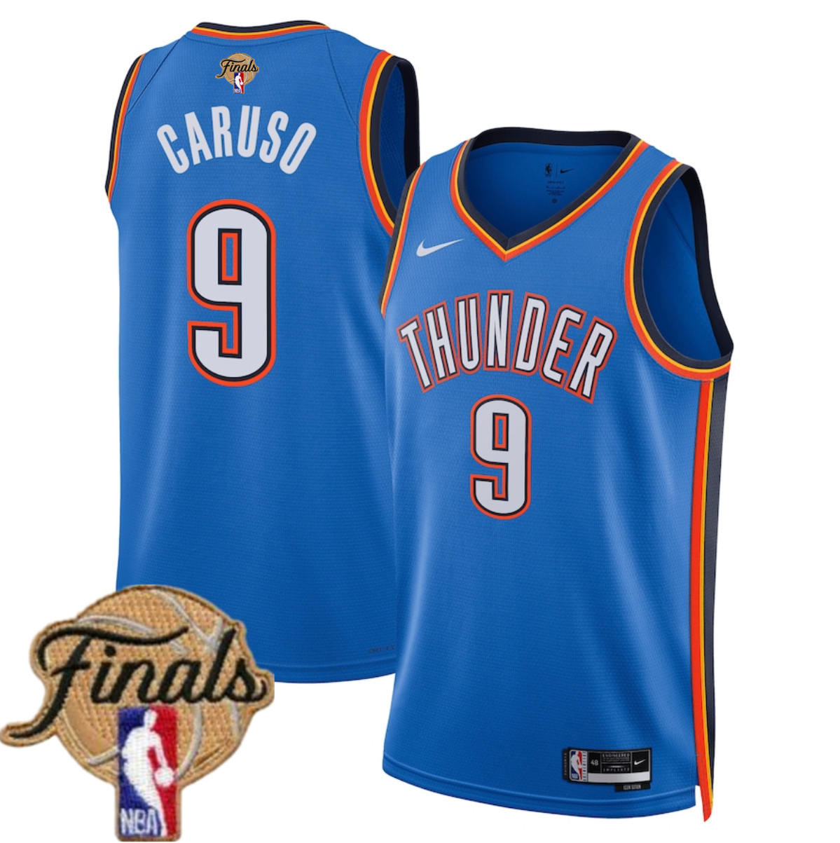 Men's Oklahoma City Thunder #9 Alex Caruso Blue 2025 Icon Edition Stitched Basketball Jersey Men's Oklahoma City Thunder #9 Alex Caruso Blue 2025 Icon Edition Stitched Basketball Jersey