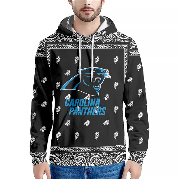 Men's Carolina Panthers Black Pullover Hoodie Men's Carolina Panthers Black Pullover Hoodie