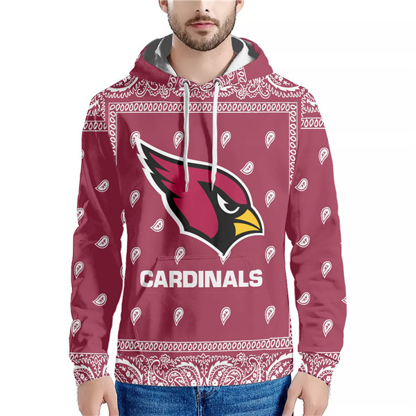 Men's Arizona Cardinals Red Pullover Hoodie Men's Arizona Cardinals Red Pullover Hoodie