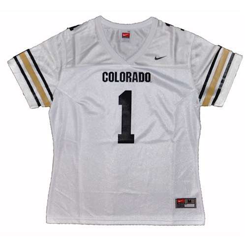 Nike Colorado Buffaloes Men's Replica Football White Jersey - #1