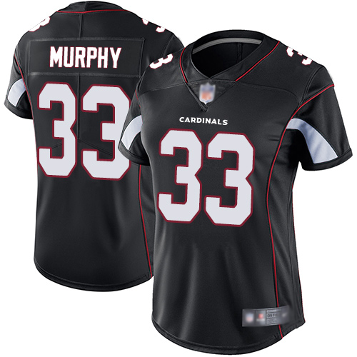 Nike Cardinals #33 Byron Murphy Black Alternate Women's Stitched NFL Vapor Untouchable Limited Jersey