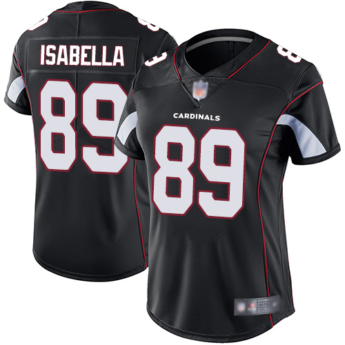 Nike Cardinals #89 Andy Isabella Black Alternate Women's Stitched NFL Vapor Untouchable Limited Jersey