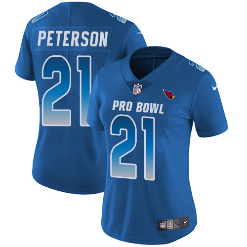 Nike Cardinals #21 Patrick Peterson Royal Women's Stitched NFL Limited NFC 2019 Pro Bowl Jersey Nike Cardinals #21 Patrick Peterson Royal Women's Stitched NFL Limited NFC 2019 Pro Bowl Jersey