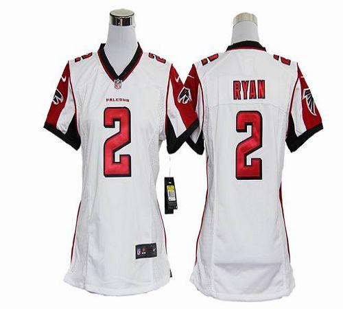 Nike Falcons #2 Matt Ryan White Women's Stitched NFL Elite Jersey