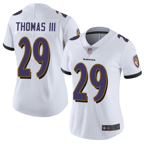 Nike Ravens #29 Earl Thomas III White Women's Stitched NFL Vapor Untouchable Limited Jersey Nike Ravens #29 Earl Thomas III White Women's Stitched NFL Vapor Untouchable Limited Jersey