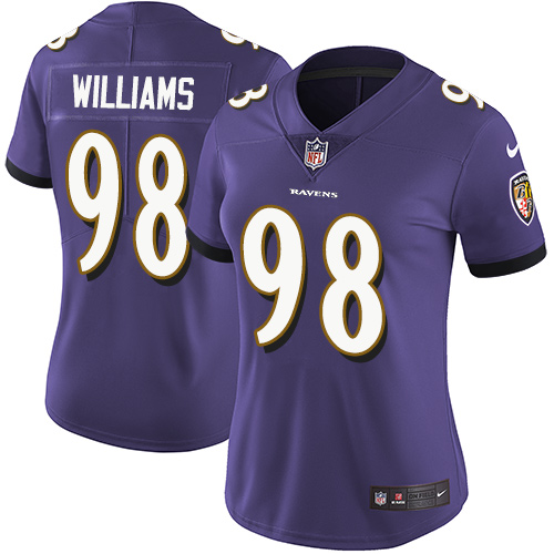 Nike Ravens #98 Brandon Williams Purple Team Color Women's Stitched NFL Limited Vapor Untouchable Limited Jersey