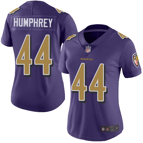 Nike Ravens #44 Marlon Humphrey Purple Women's Stitched NFL Limited Rush Jersey Nike Ravens #44 Marlon Humphrey Purple Women's Stitched NFL Limited Rush Jersey