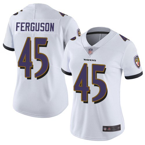 Nike Ravens #45 Jaylon Ferguson White Women's Stitched NFL Vapor Untouchable Limited Jersey Nike Ravens #45 Jaylon Ferguson White Women's Stitched NFL Vapor Untouchable Limited Jersey
