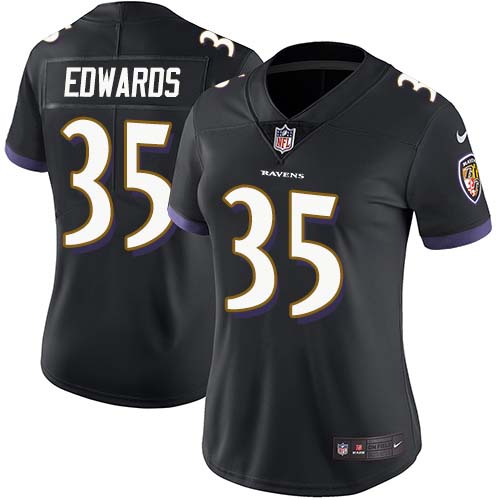 Nike Ravens #35 Gus Edwards Black Alternate Women's Stitched NFL Vapor Untouchable Limited Jersey Nike Ravens #35 Gus Edwards Black Alternate Women's Stitched NFL Vapor Untouchable Limited Jersey