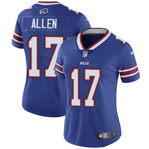 Nike Bills #17 Josh Allen Royal Blue Team Color Women's Stitched NFL Vapor Untouchable Limited Jersey Nike Bills #17 Josh Allen Royal Blue Team Color Women's Stitched NFL Vapor Untouchable Limited Jersey