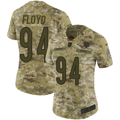 Nike Bears #94 Leonard Floyd Camo Women's Stitched NFL Limited 2018 Salute to Service Jersey Nike Bears #94 Leonard Floyd Camo Women's Stitched NFL Limited 2018 Salute to Service Jersey