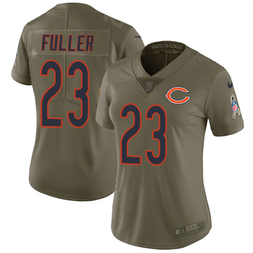 Nike Bears #23 Kyle Fuller Olive Women's Stitched NFL Limited 2017 Salute to Service Jersey Nike Bears #23 Kyle Fuller Olive Women's Stitched NFL Limited 2017 Salute to Service Jersey
