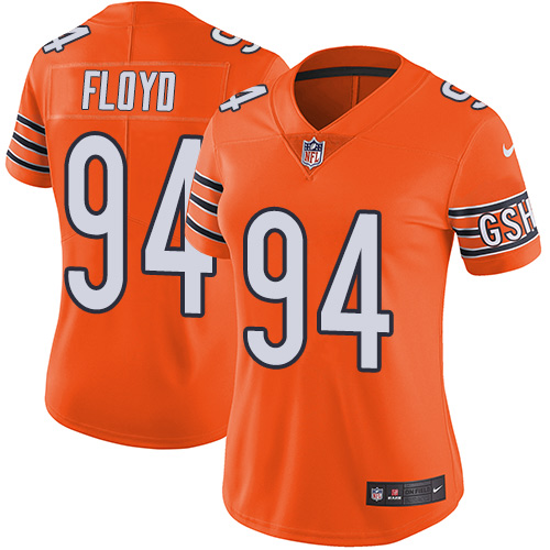 Nike Bears #94 Leonard Floyd Orange Women's Stitched NFL Limited Rush Jersey Nike Bears #94 Leonard Floyd Orange Women's Stitched NFL Limited Rush Jersey