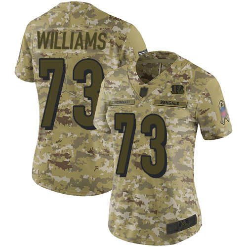 Nike Bengals #73 Jonah Williams Camo Women's Stitched NFL Limited 2018 Salute to Service Jersey Nike Bengals #73 Jonah Williams Camo Women's Stitched NFL Limited 2018 Salute to Service Jersey