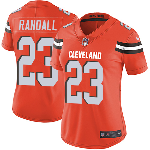 Nike Browns #23 Damarious Randall Orange Alternate Women's Stitched NFL Vapor Untouchable Limited Jersey Nike Browns #23 Damarious Randall Orange Alternate Women's Stitched NFL Vapor Untouchable Limited Jersey