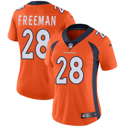 Nike Broncos #28 Royce Freeman Orange Team Color Women's Stitched NFL Vapor Untouchable Limited Jersey Nike Broncos #28 Royce Freeman Orange Team Color Women's Stitched NFL Vapor Untouchable Limited Jersey