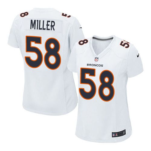 Nike Broncos #58 Von Miller White Women's Stitched NFL Game Event Jersey Nike Broncos #58 Von Miller White Women's Stitched NFL Game Event Jersey