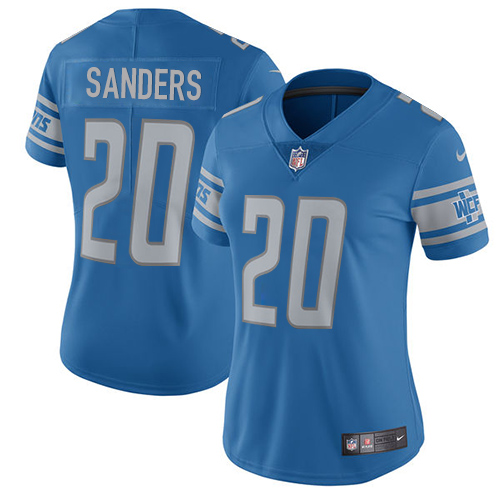 Nike Lions #20 Barry Sanders Light Blue Team Color Women's Stitched NFL Vapor Untouchable Limited Jersey Nike Lions #20 Barry Sanders Light Blue Team Color Women's Stitched NFL Vapor Untouchable Limited Jersey