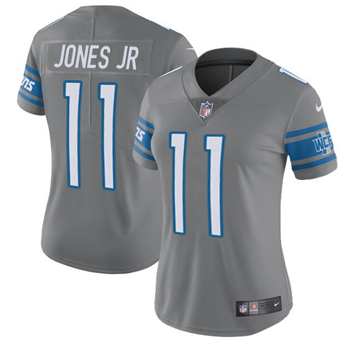 Nike Lions #11 Marvin Jones Jr Gray Women's Stitched NFL Limited Rush Jersey Nike Lions #11 Marvin Jones Jr Gray Women's Stitched NFL Limited Rush Jersey