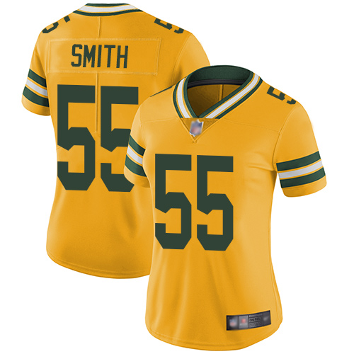 Nike Packers #55 Za'Darius Smith Yellow Women's Stitched NFL Limited Rush Jersey Nike Packers #55 Za'Darius Smith Yellow Women's Stitched NFL Limited Rush Jersey