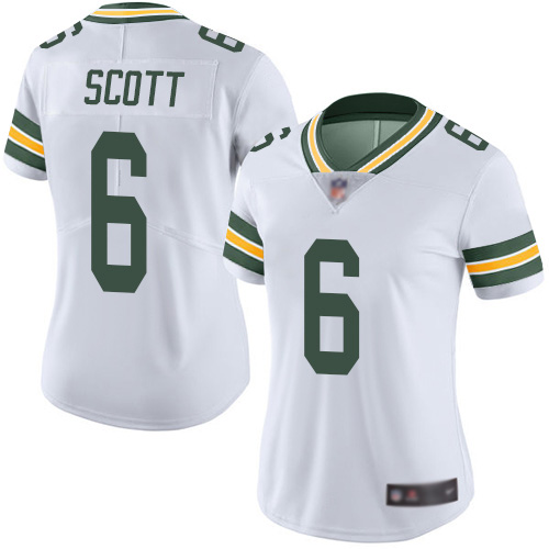 Nike Packers #6 JK Scott White Women's Stitched NFL Vapor Untouchable Limited Jersey Nike Packers #6 JK Scott White Women's Stitched NFL Vapor Untouchable Limited Jersey