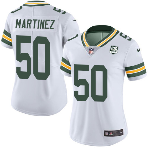 Nike Packers #50 Blake Martinez White Women's 100th Season Stitched NFL Vapor Untouchable Limited Jersey Nike Packers #50 Blake Martinez White Women's 100th Season Stitched NFL Vapor Untouchable Limited Jersey