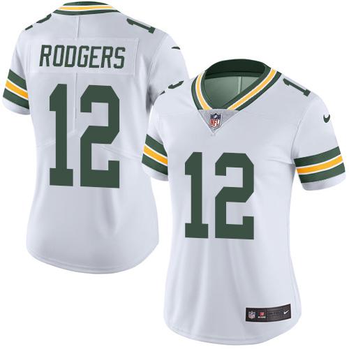 Nike Packers #12 Aaron Rodgers White Women's Stitched NFL Vapor Untouchable Limited Jersey Nike Packers #12 Aaron Rodgers White Women's Stitched NFL Vapor Untouchable Limited Jersey