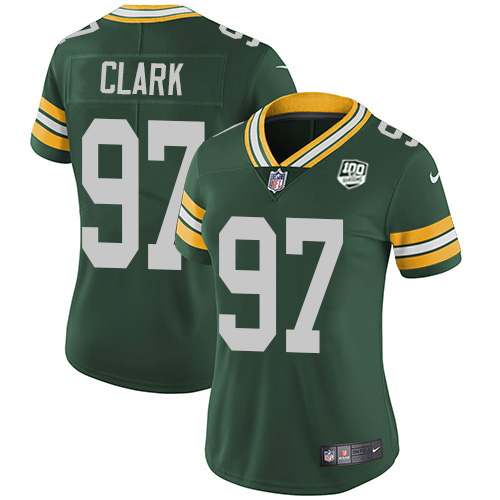 Nike Packers #97 Kenny Clark Green Team Color Women's 100th Season Stitched NFL Vapor Untouchable Limited Jersey Nike Packers #97 Kenny Clark Green Team Color Women's 100th Season Stitched NFL Vapor Untouchable Limited Jersey