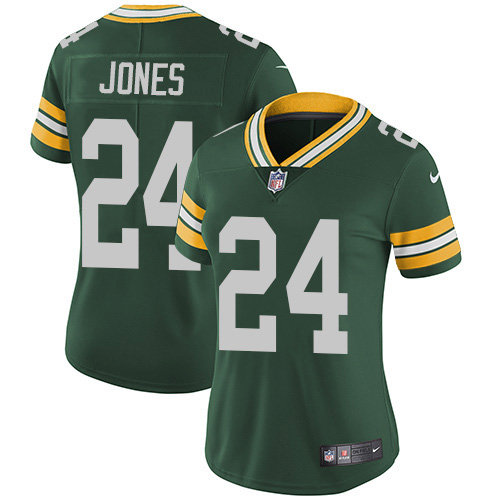Nike Packers #24 Josh Jones Green Team Color Women's Stitched NFL Vapor Untouchable Limited Jersey Nike Packers #24 Josh Jones Green Team Color Women's Stitched NFL Vapor Untouchable Limited Jersey