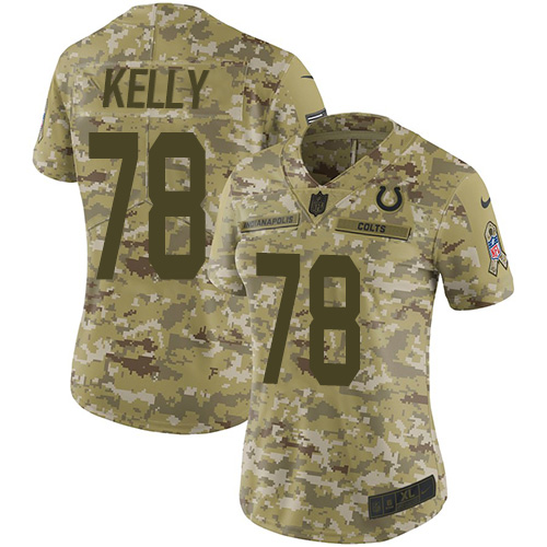 Nike Colts #78 Ryan Kelly Camo Women's Stitched NFL Limited 2018 Salute to Service Jersey Nike Colts #78 Ryan Kelly Camo Women's Stitched NFL Limited 2018 Salute to Service Jersey
