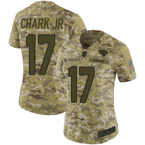 Nike Jaguars #17 DJ Chark Jr Camo Women's Stitched NFL Limited 2018 Salute to Service Jersey Nike Jaguars #17 DJ Chark Jr Camo Women's Stitched NFL Limited 2018 Salute to Service Jersey