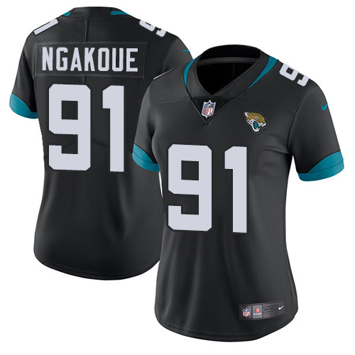 Nike Jaguars #91 Yannick Ngakoue Black Team Color Women's Stitched NFL Vapor Untouchable Limited Jersey Nike Jaguars #91 Yannick Ngakoue Black Team Color Women's Stitched NFL Vapor Untouchable Limited Jersey