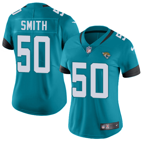 Nike Jaguars #50 Telvin Smith Teal Green Alternate Women's Stitched NFL Vapor Untouchable Limited Jersey