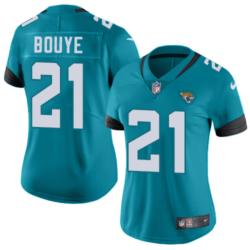 Nike Jaguars #21 A.J. Bouye Teal Green Alternate Women's Stitched NFL Vapor Untouchable Limited Jersey