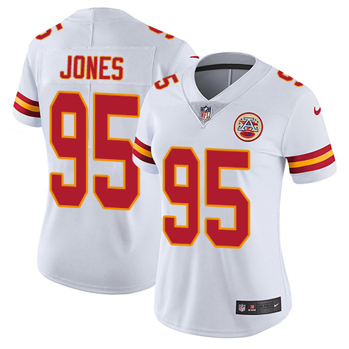 Nike Chiefs #95 Chris Jones White Women's Stitched NFL Vapor Untouchable Limited Jersey Nike Chiefs #95 Chris Jones White Women's Stitched NFL Vapor Untouchable Limited Jersey
