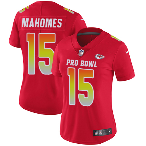 Nike Chiefs #15 Patrick Mahomes Red Women's Stitched NFL Limited AFC 2019 Pro Bowl Jersey Nike Chiefs #15 Patrick Mahomes Red Women's Stitched NFL Limited AFC 2019 Pro Bowl Jersey