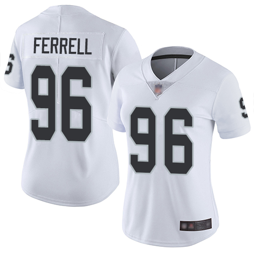 Nike Raiders #96 Clelin Ferrell White Women's Stitched NFL Vapor Untouchable Limited Jersey Nike Raiders #96 Clelin Ferrell White Women's Stitched NFL Vapor Untouchable Limited Jersey