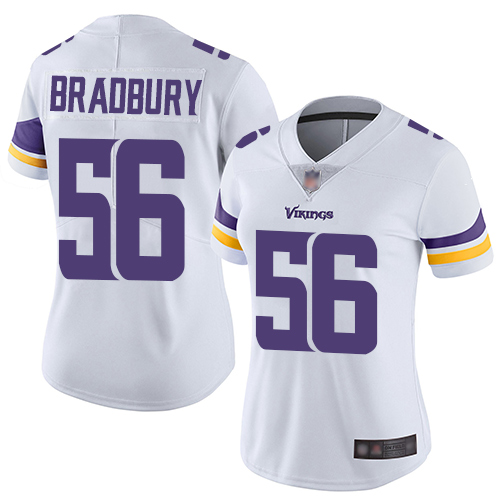 Nike Vikings #56 Garrett Bradbury White Women's Stitched NFL Vapor Untouchable Limited Jersey
