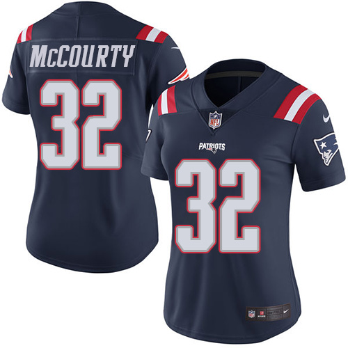 Nike Patriots #32 Devin McCourty Navy Blue Women's Stitched NFL Limited Rush Jersey Nike Patriots #32 Devin McCourty Navy Blue Women's Stitched NFL Limited Rush Jersey