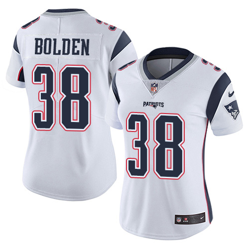 Nike Patriots #38 Brandon Bolden White Women's Stitched NFL Vapor Untouchable Limited Jersey Nike Patriots #38 Brandon Bolden White Women's Stitched NFL Vapor Untouchable Limited Jersey