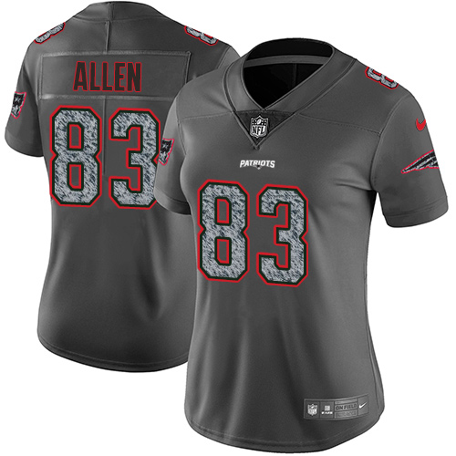 Nike Patriots #83 Dwayne Allen Gray Static Women's Stitched NFL Vapor Untouchable Limited Jersey Nike Patriots #83 Dwayne Allen Gray Static Women's Stitched NFL Vapor Untouchable Limited Jersey