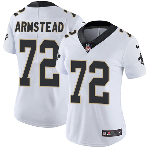 Nike Saints #72 Terron Armstead White Women's Stitched NFL Vapor Untouchable Limited Jersey