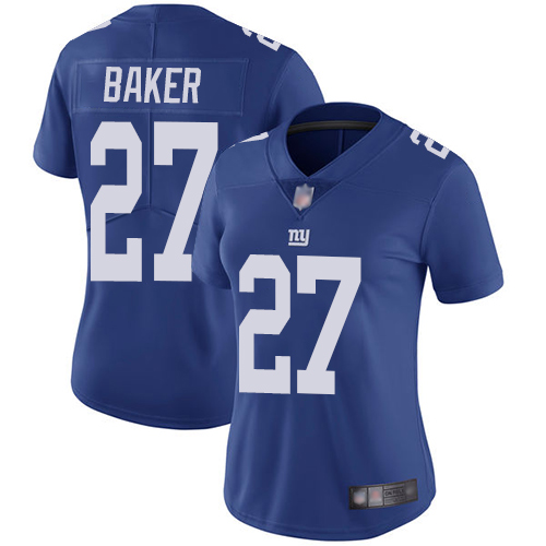 Nike Giants #27 Deandre Baker Royal Blue Team Color Women's Stitched NFL Vapor Untouchable Limited Jersey Nike Giants #27 Deandre Baker Royal Blue Team Color Women's Stitched NFL Vapor Untouchable Limited Jersey