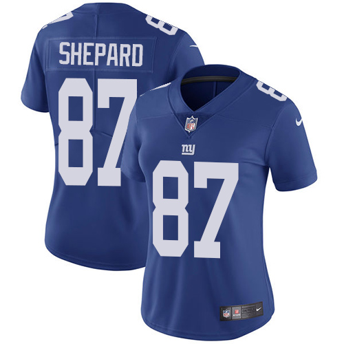 Nike Giants #87 Sterling Shepard Royal Blue Team Color Women's Stitched NFL Vapor Untouchable Limited Jersey Nike Giants #87 Sterling Shepard Royal Blue Team Color Women's Stitched NFL Vapor Untouchable Limited Jersey