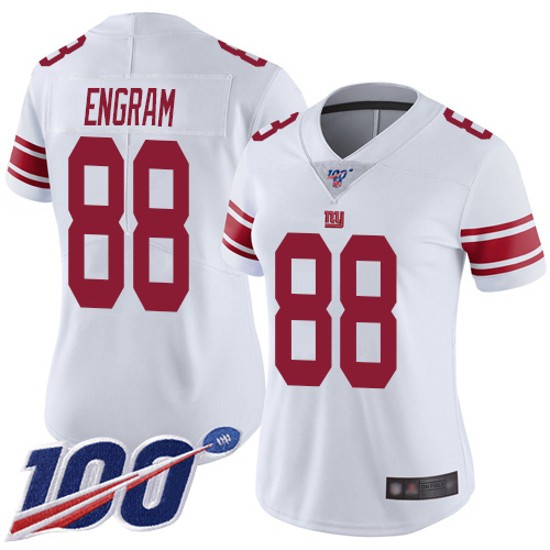 Nike Giants #88 Evan Engram White Women's Stitched NFL 100th Season Vapor Limited Jersey Nike Giants #88 Evan Engram White Women's Stitched NFL 100th Season Vapor Limited Jersey