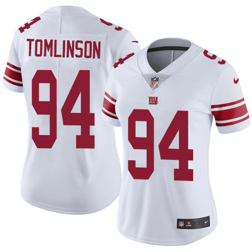 Nike Giants #94 Dalvin Tomlinson White Women's Stitched NFL Vapor Untouchable Limited Jersey Nike Giants #94 Dalvin Tomlinson White Women's Stitched NFL Vapor Untouchable Limited Jersey